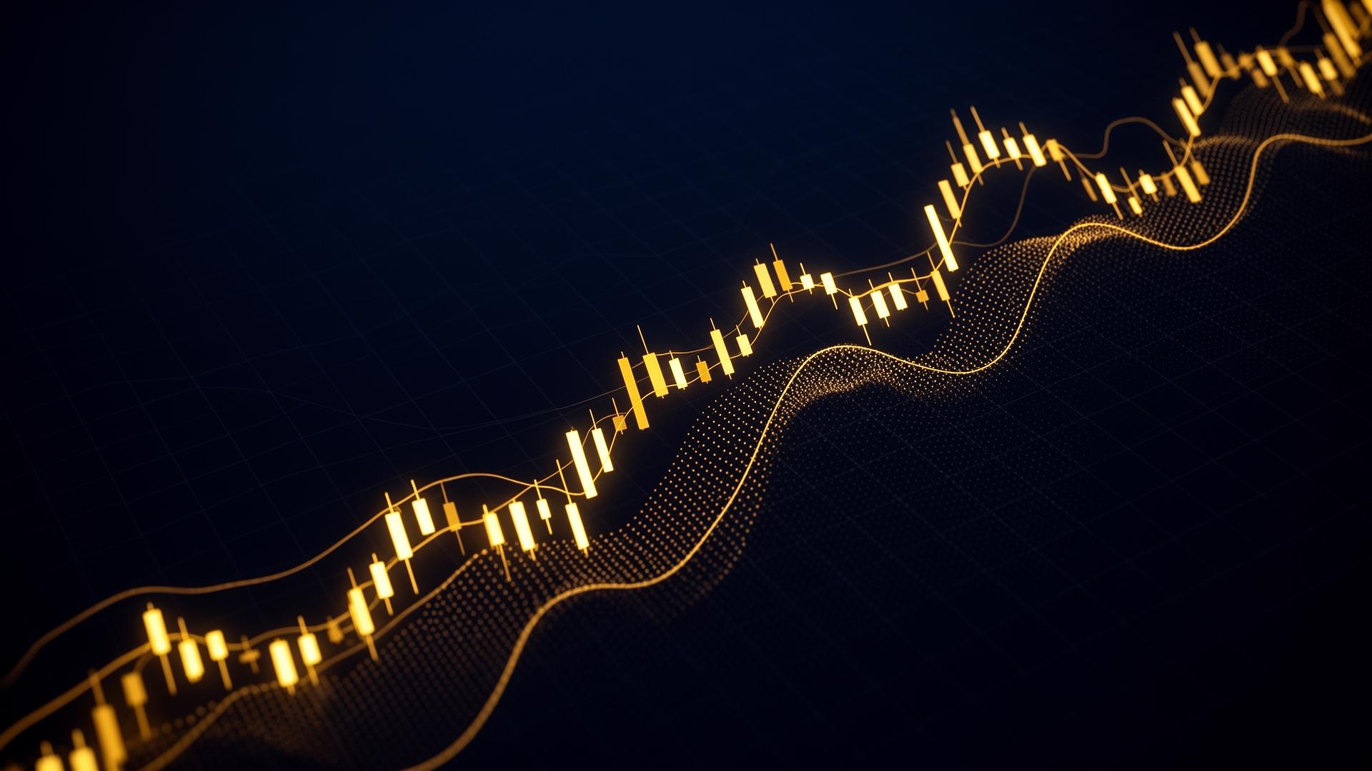 Forex candlestick chart background
